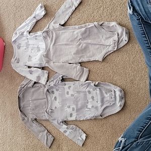 4 piece baby long sleeve onesies